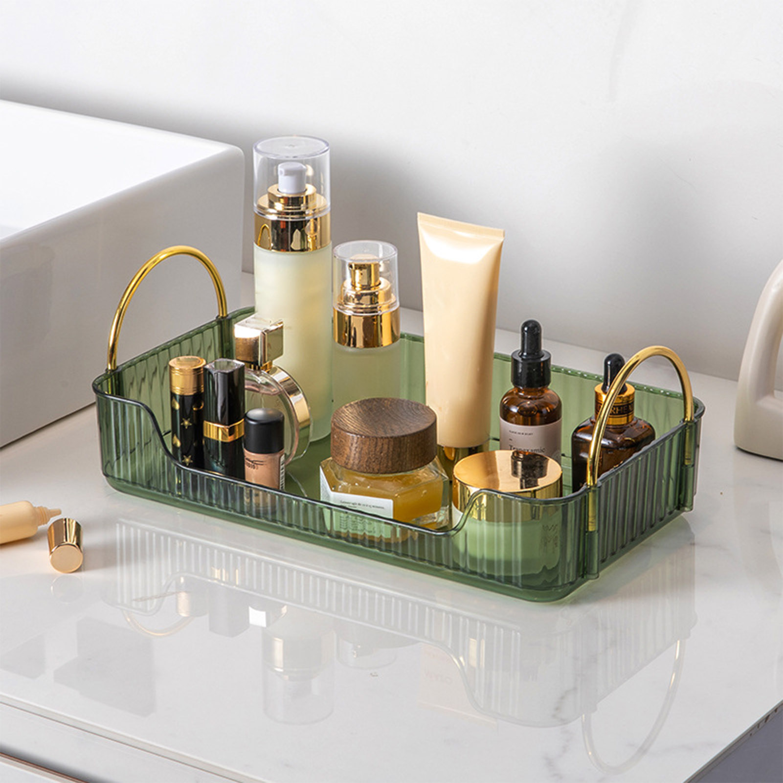 Men'S Accessories Drawer Organizer - منظم حمام فاخر من الأكريليك لتخزين
