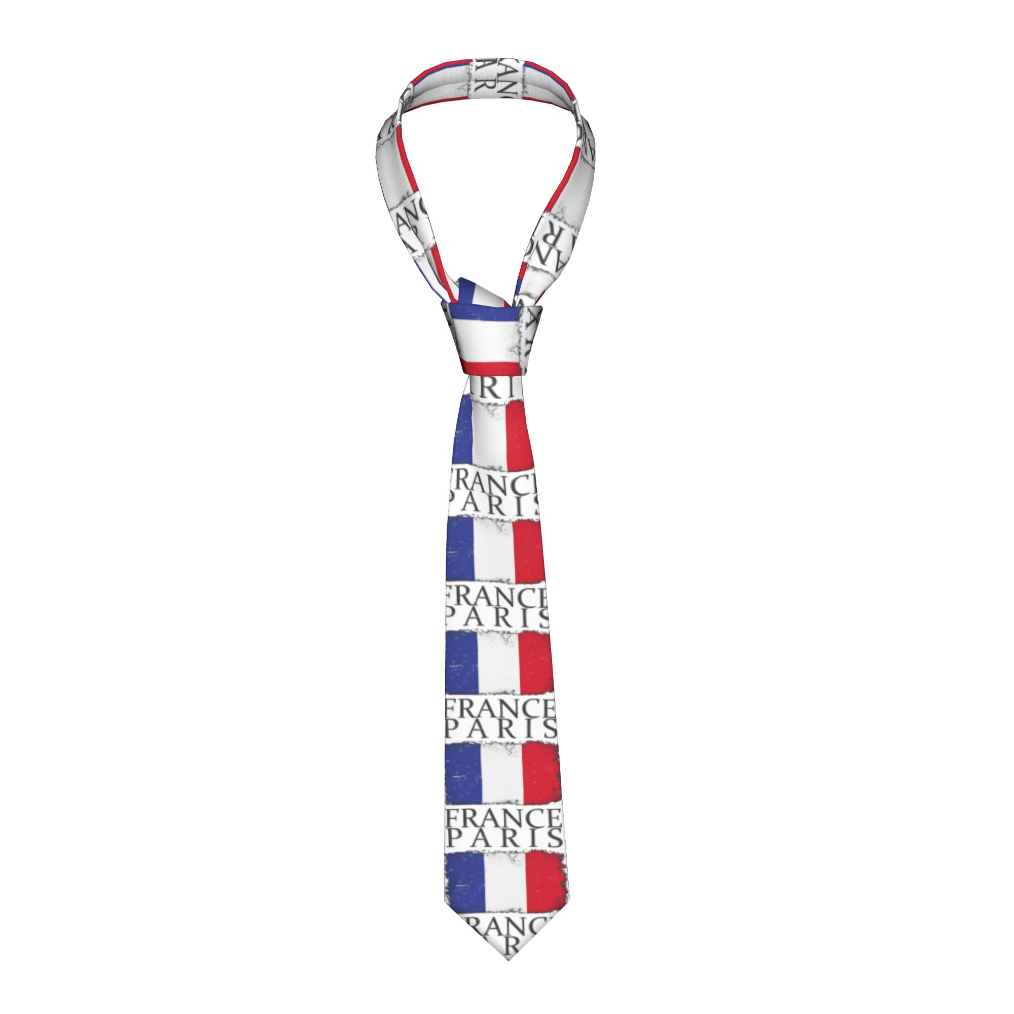 Men'S Accessories Paris - ربطة عنق رجالية بتصميم علم فرنسا