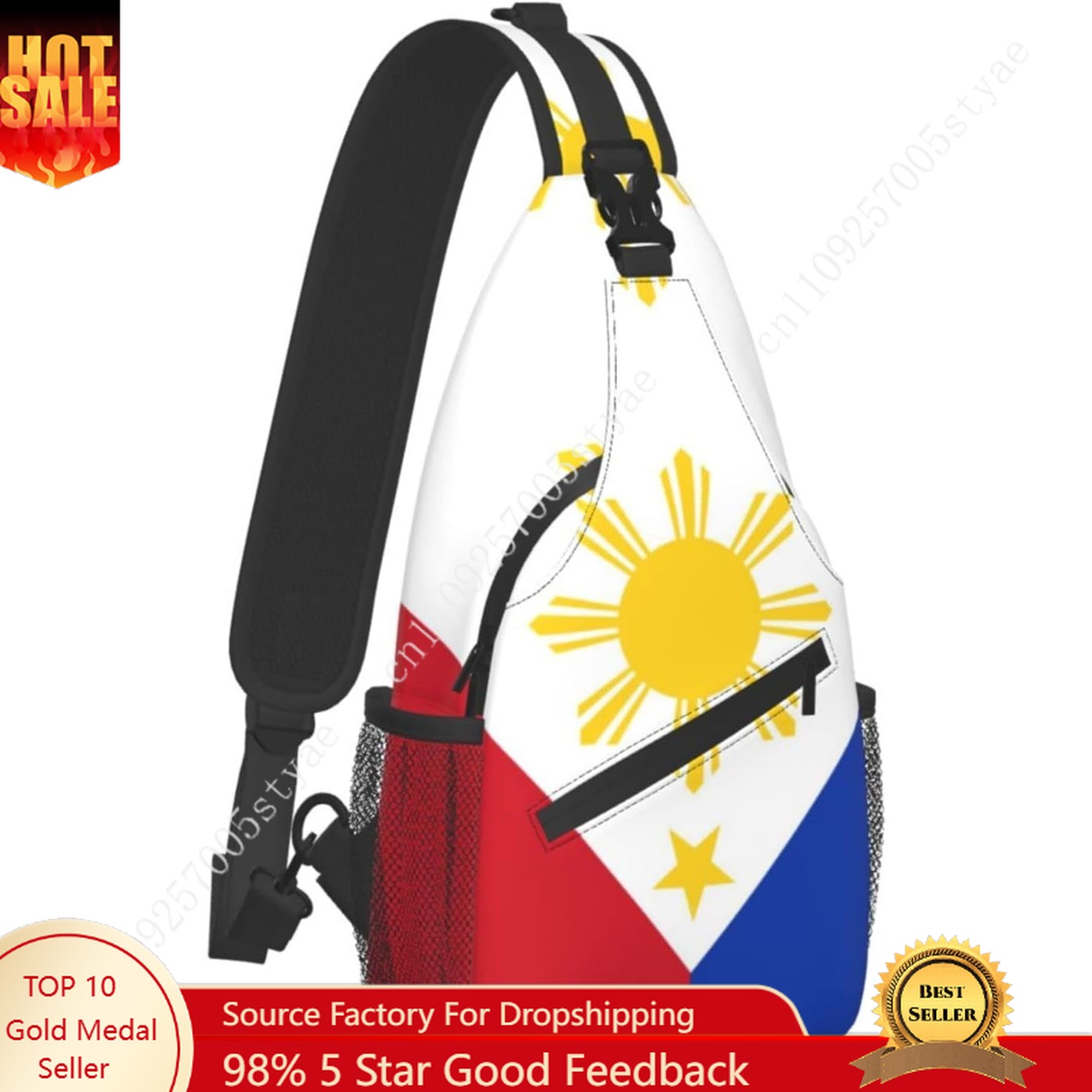 Men'S Accessories Philippines - حقيبة ظهر بحمالة بعلم الفلبين للرجال
