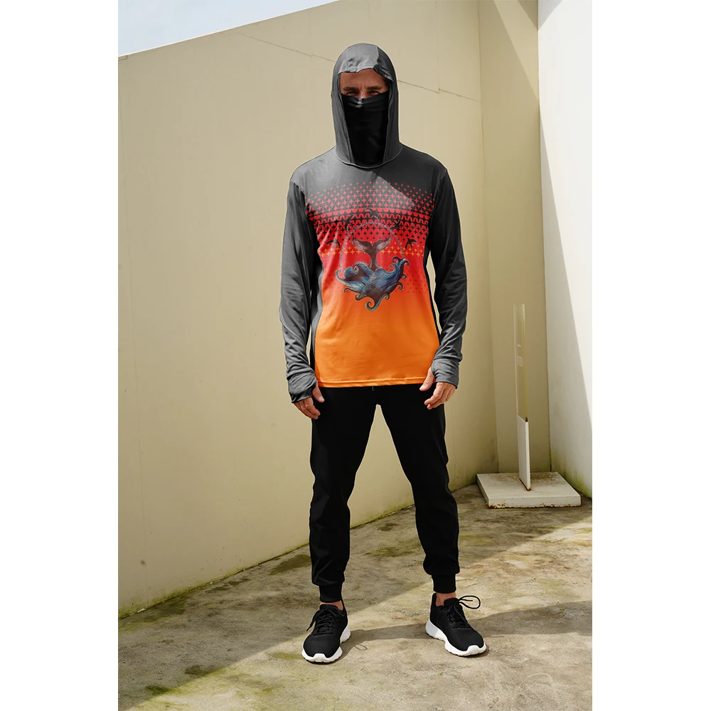 Men'S Accessories Clothing - قمصان صيد للرجال مع قناع وغطاء