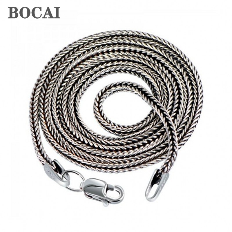 Men Accessories Singapore - BOCAI ريال S925 الفضة والمجوهرات الإكسسوار