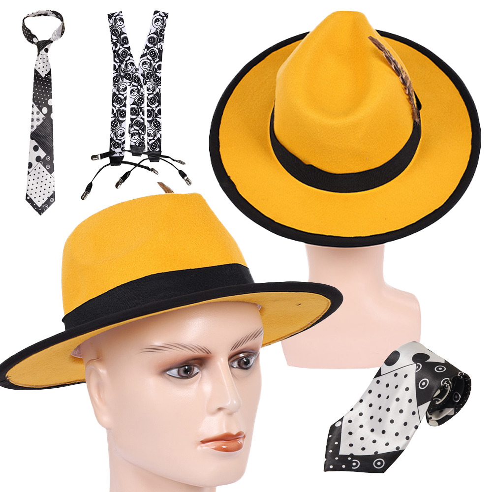 Men'S Yellow Accessories - قناع فيلم جيم فانتاسيا 1994، قبعة