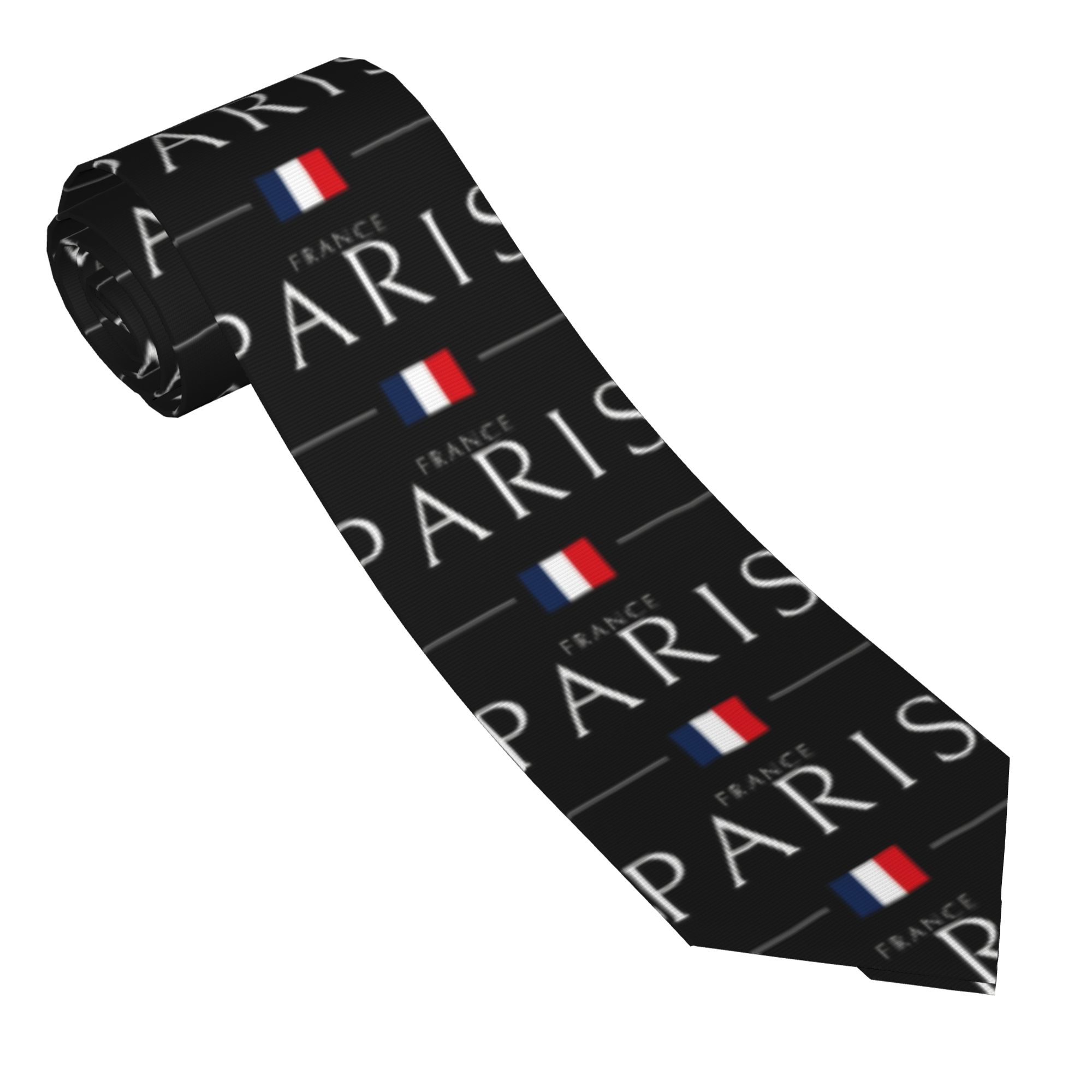 Men'S Accessories Paris - ربطة عنق بتصميم علم باريس فرنسا،