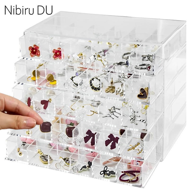 Men'S Accessories Drawer Organizer - صندوق تخزين مجوهرات شفاف ، حامل