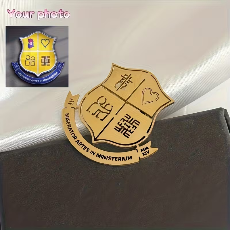 دبابيس شعار مخصصة بتصميم بسيط  - مراجعة Men Accessories Logo وسعره