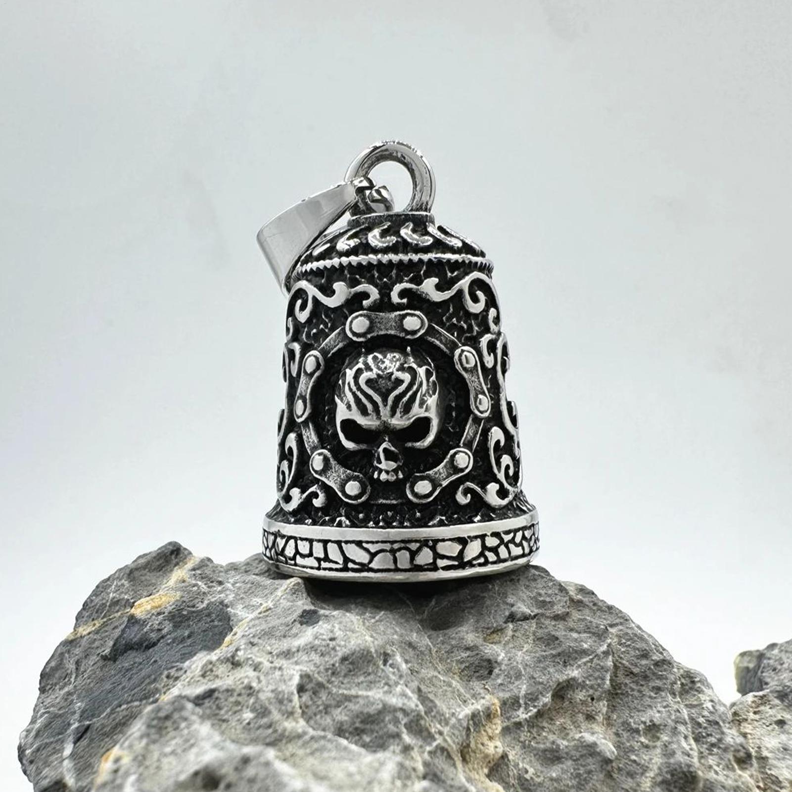 جرس على شكل جمجمة للدراجات الن - مراجعة Men Accessories Chain وسعره