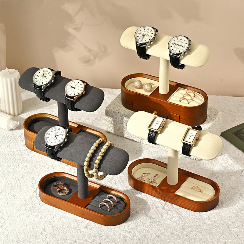 Oirlv خشب متين ساعة منظم الرف  - مراجعة Men'S Accessories Drawer Organizer وسعره