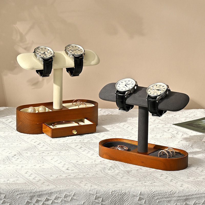Oirlv خشب متين ساعة منظم الرف  - مراجعة Men'S Accessories Drawer Organizer وسعره