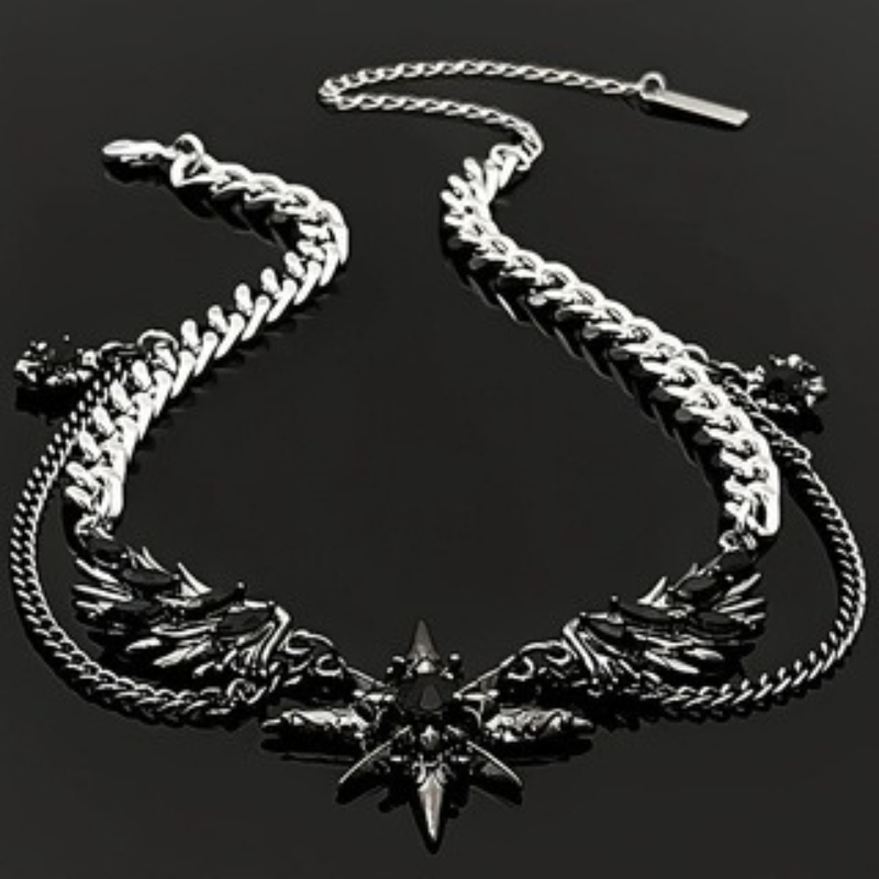 قلادة جديدة بتصميم قوطي داكن ع - مراجعة Men Accessories Singapore وسعره