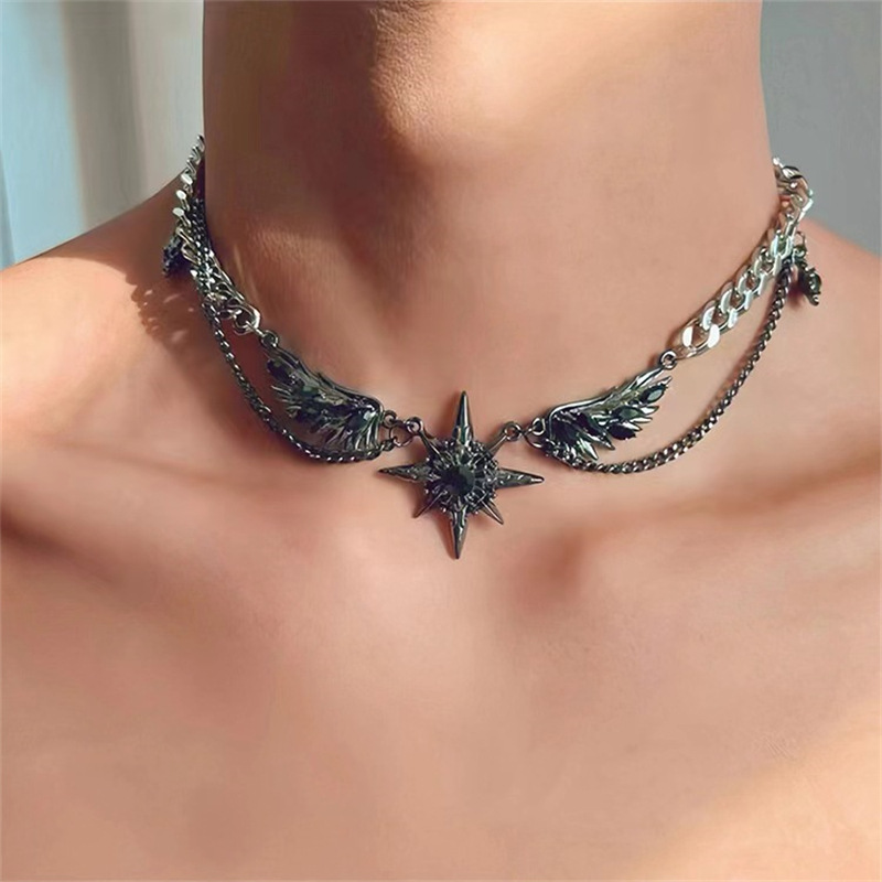 قلادة جديدة بتصميم قوطي داكن ع - مراجعة Men Accessories Singapore وسعره