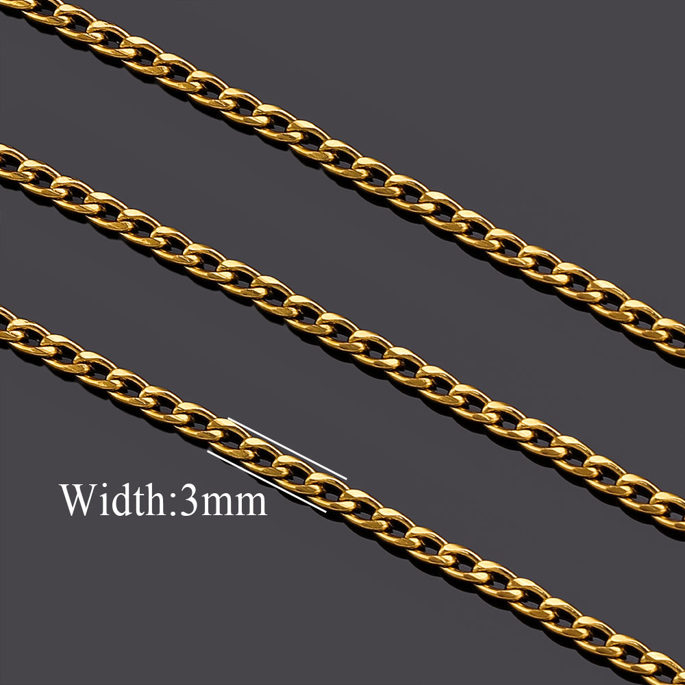 سلاسل طويلة من الفولاذ المقاوم - مراجعة Men Accessories Chain وسعره