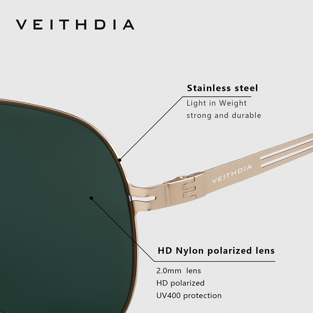 نظارات شمسية VEITHDIA عصرية من - مراجعة Sunglasses Polarized Men وسعره