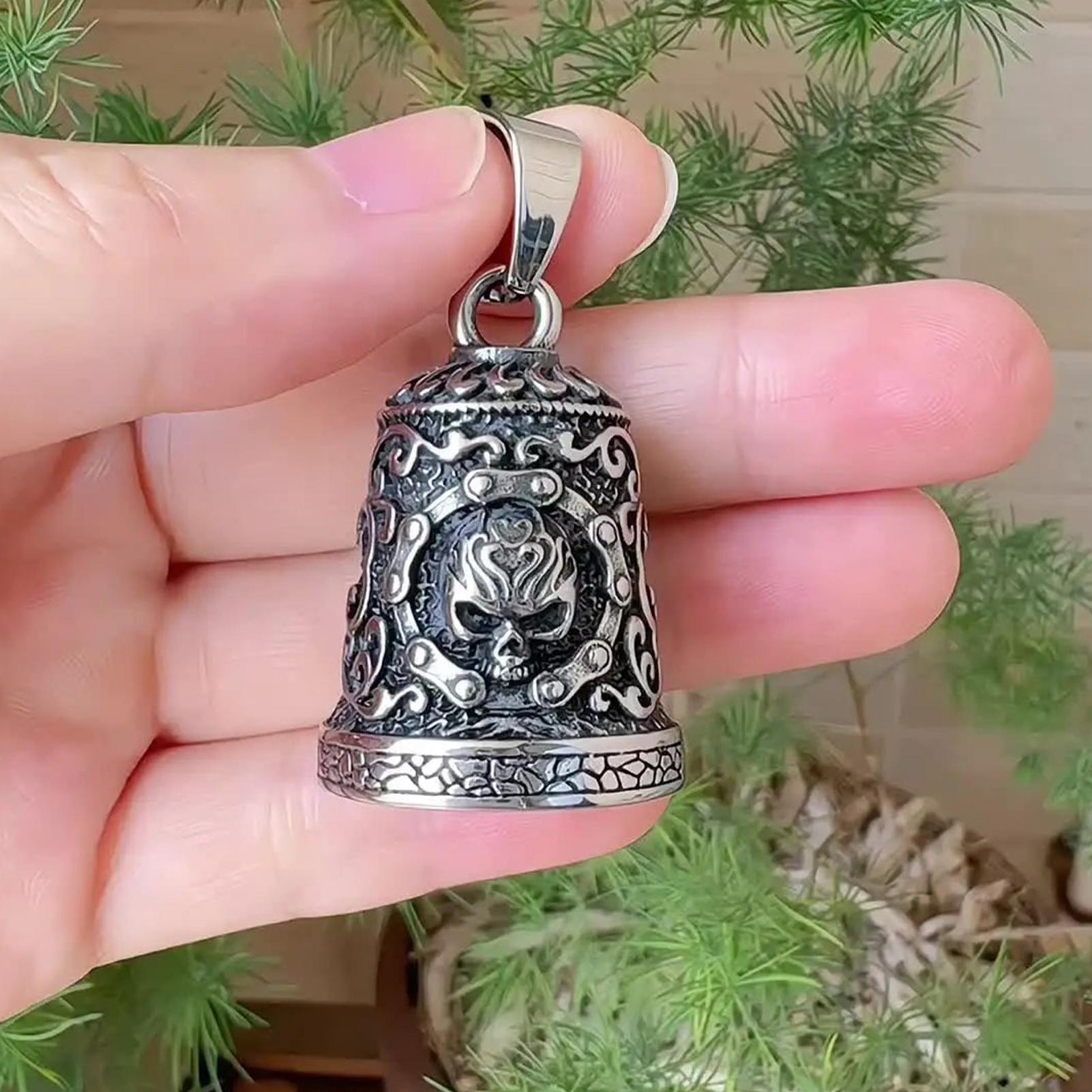 جرس على شكل جمجمة للدراجات الن - مراجعة Men Accessories Chain وسعره
