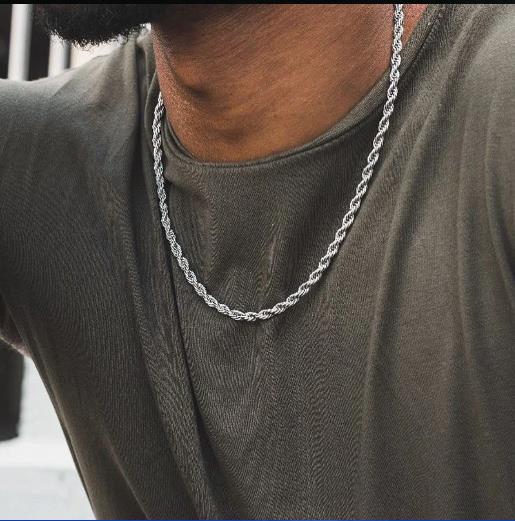 سلسلة حبلية ملتوية من LUXUSTEE - مراجعة Men Accessories Singapore وسعره