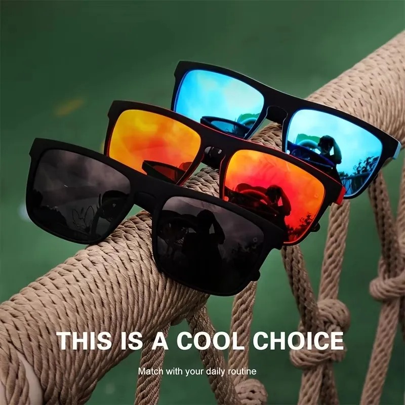 نظارات شمسية مربعة الشكل مستقط - مراجعة Sunglasses Polarized Men وسعره