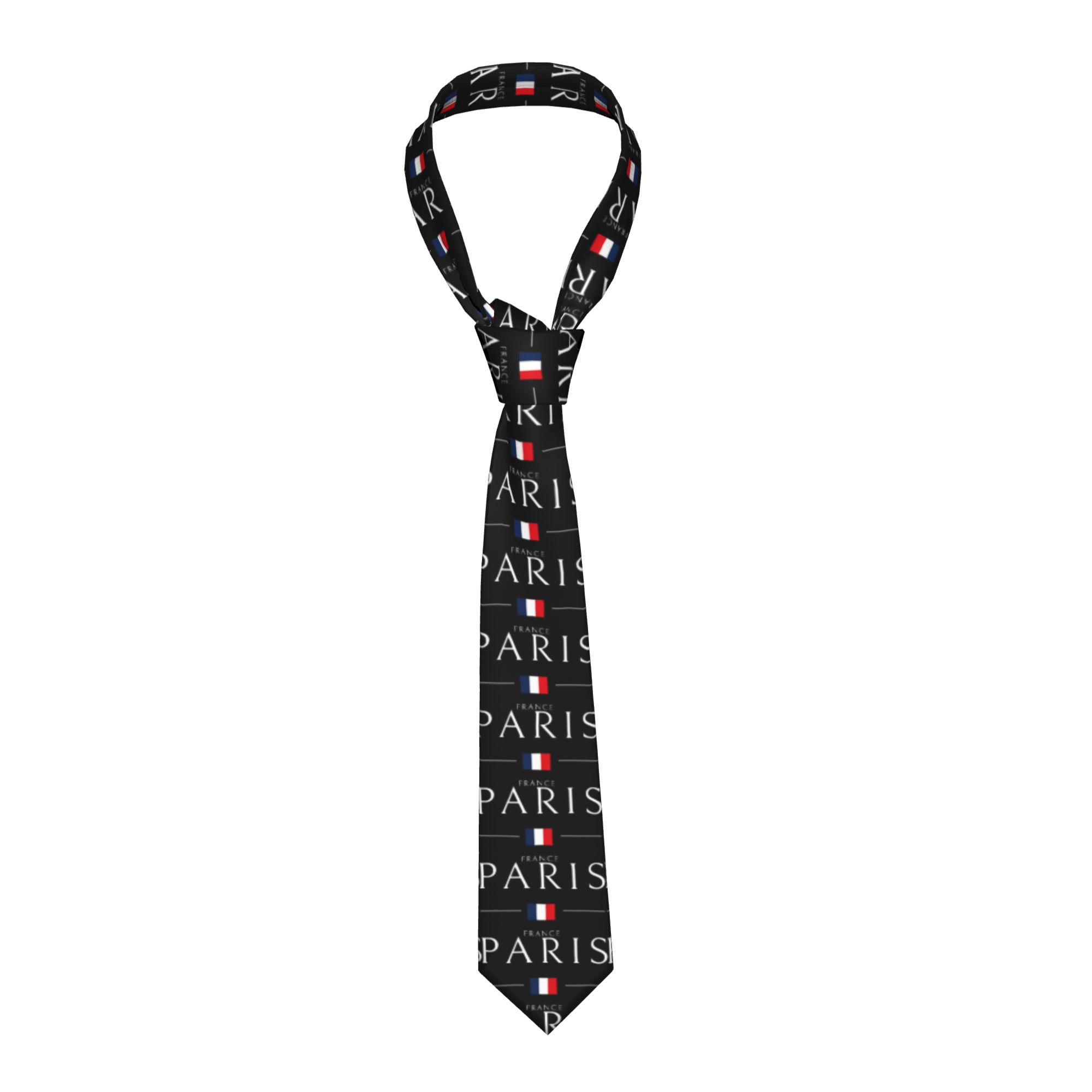 ربطة عنق بتصميم علم باريس فرنس - مراجعة Men'S Accessories Paris وسعره