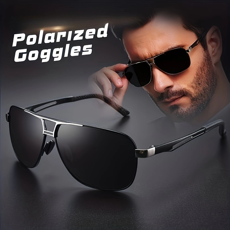 نظارات شمسية معدنية أنيقة للرج - مراجعة Sunglasses Polarized Men وسعره