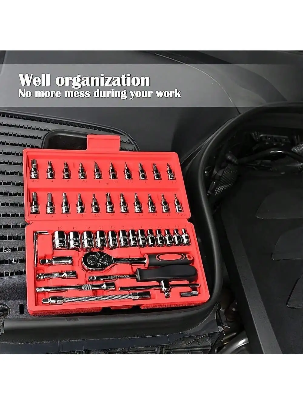 طقم مفاتيح ربط بسقاطة 46 قطعة  - مراجعة Men'S Accessories Drawer Organizer وسعره
