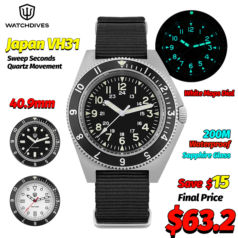 Watchdives WD1972 ساعة كوارتز  - مراجعة Men Accessories Jewelry وسعره