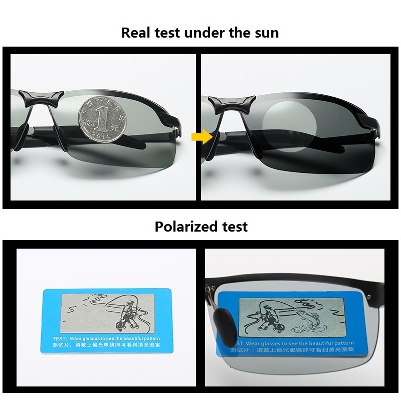نظارات شمسية كلاسيكية متغيرة ا - مراجعة Sunglasses Polarized Men وسعره