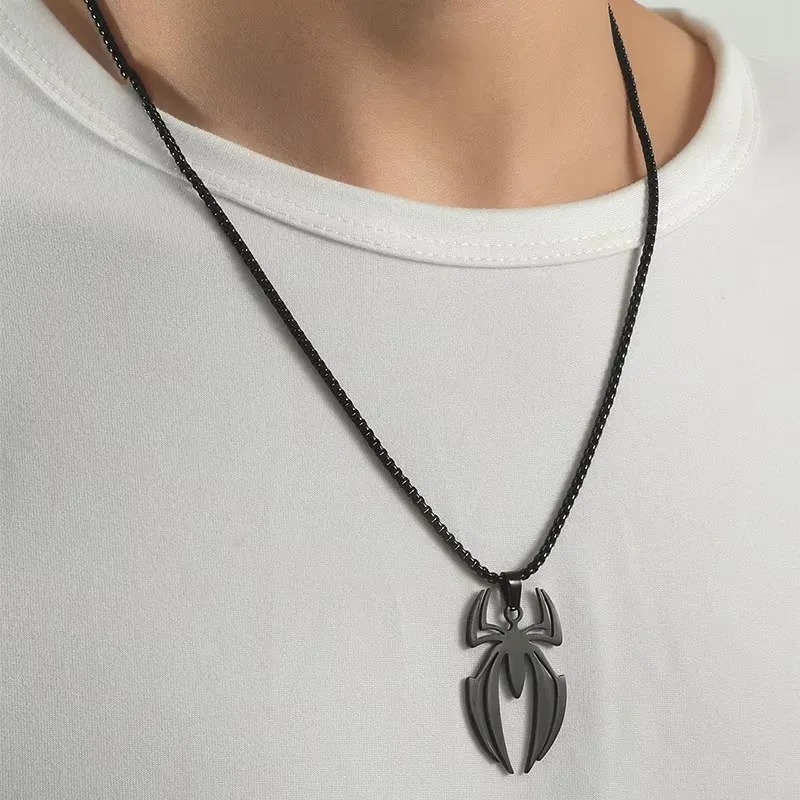 قلادة على شكل عنكبوت قوطي من ا - مراجعة Men Accessories Chain وسعره